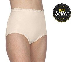 Cotillion Nylon Lace-Trim Brief. Best seller.