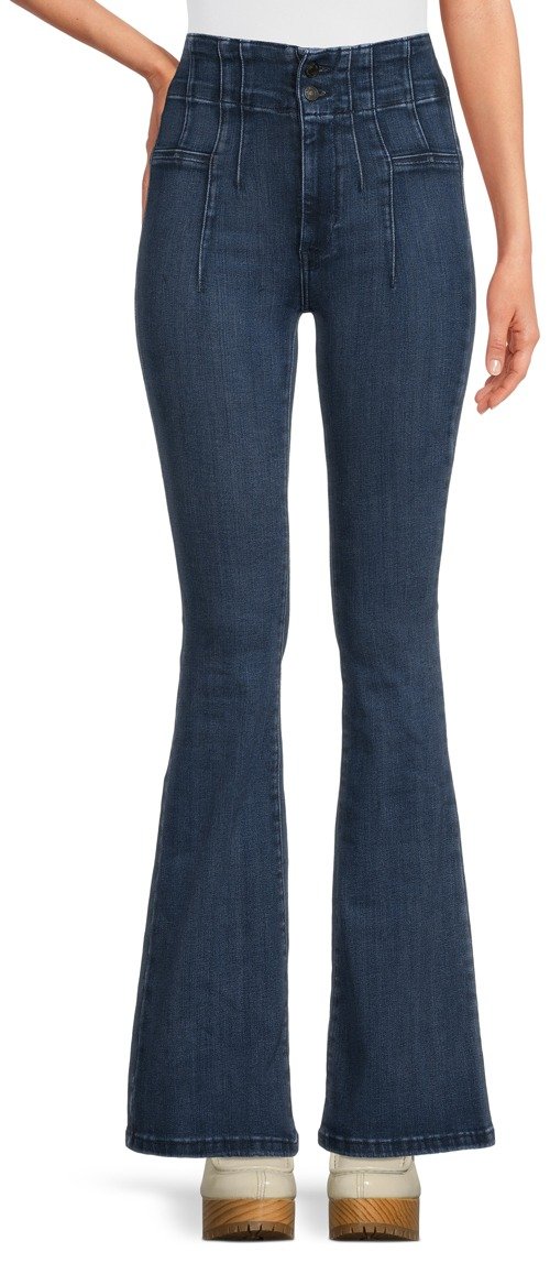 Jayde High Rise Stretch Denim Flared Leg Denim Jean • SHOP NOW