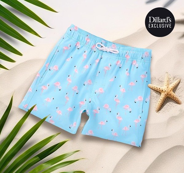 CLASS CLUB Big Boys 8-20 Flamingos Swim Trunks