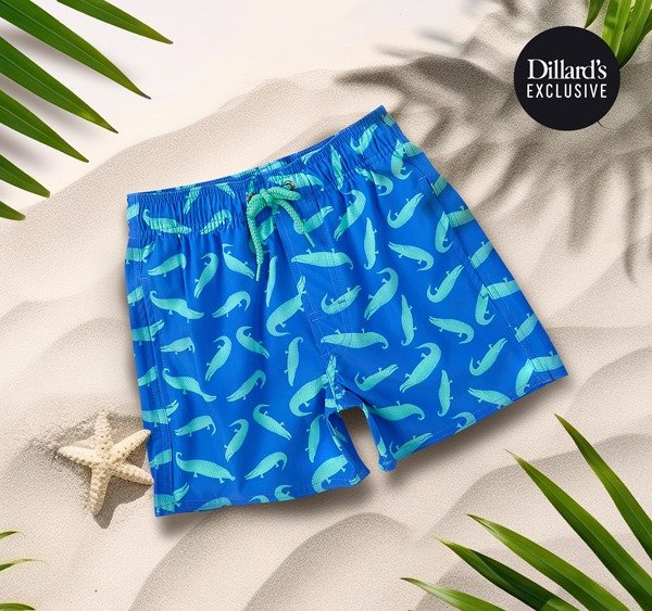 CLASS CLUB Little Boys 2T-7 Gators Swim Trunks