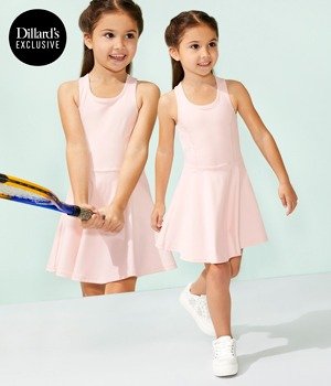 GB GIRLS •\xa0Little Girls 2-6X Tennis Dress •\xa0Girls' Zinna Mesh Heart Sneaker* • *Online and select stores.