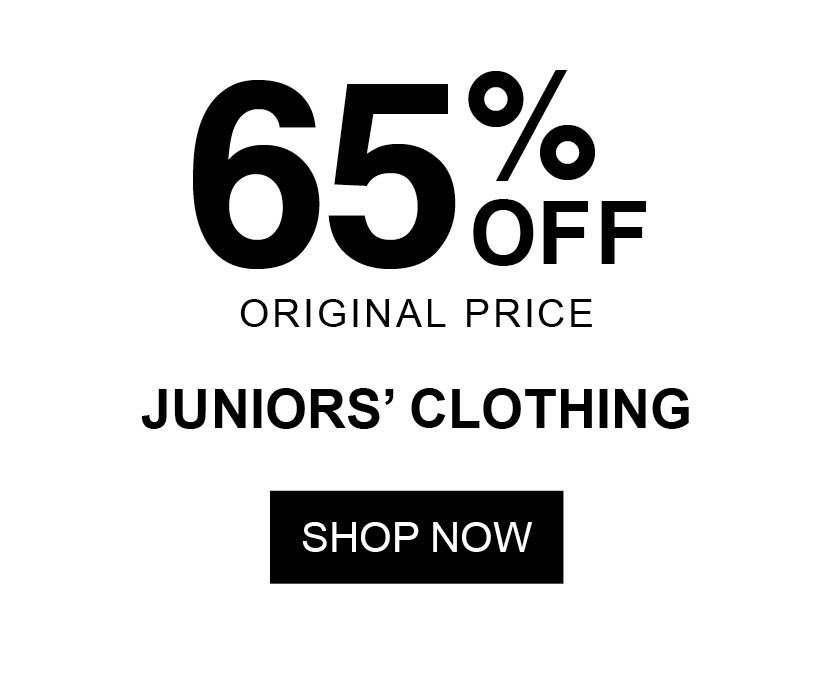 65% Off Original Price Juniors' Clothing