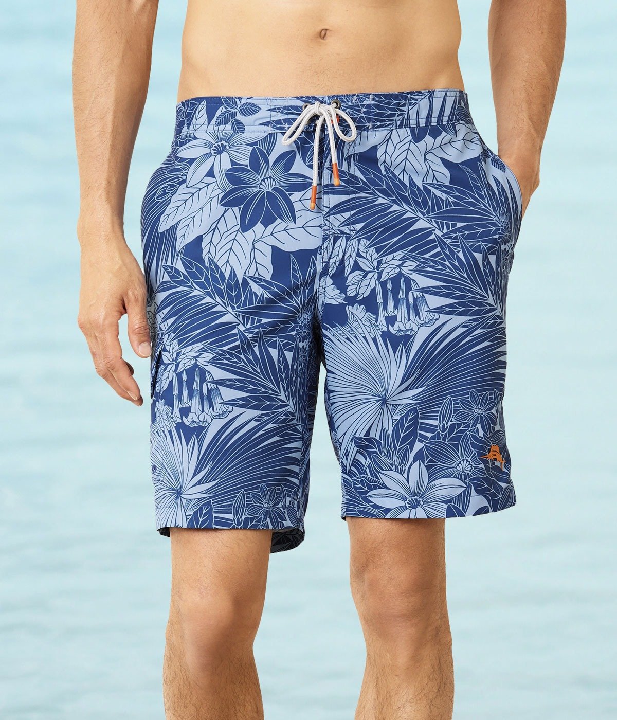 TOMMY BAHAMA San Diego Palms 9" Inseam Board Shorts, \\$99.50