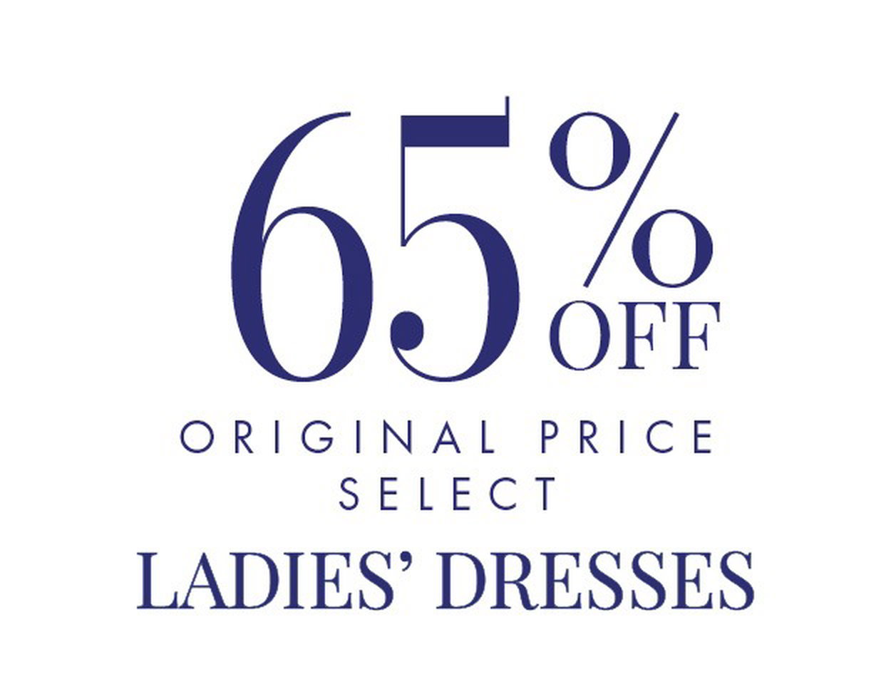 65% OFF Original Price Select Ladies' Dresses