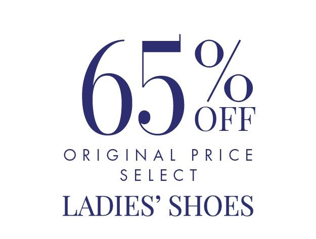 65% OFF Original Price Select Ladies' Shoes