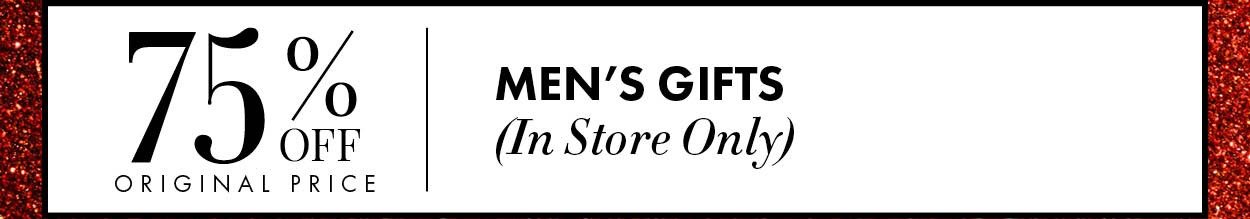 75% Off Original Price Men's Gifts