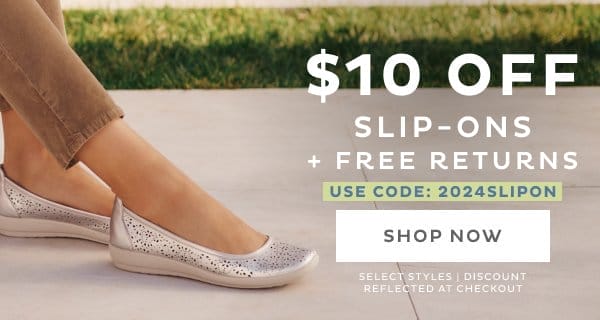 \\$10 Off Slip on