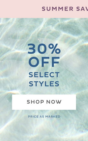 30% Off Select Styles