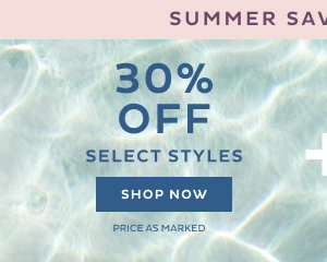 30% Off Select Styles