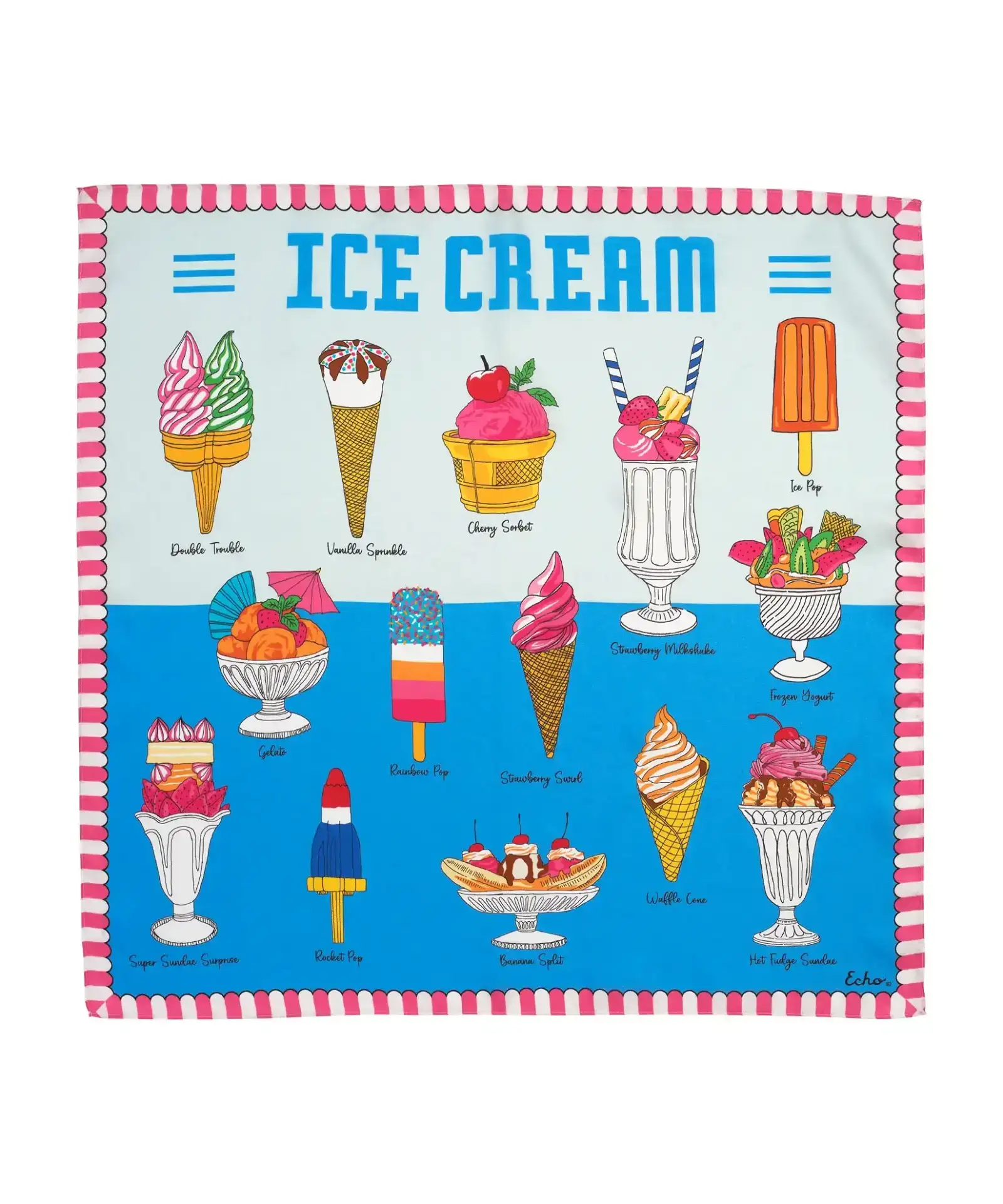 Image of Ice Cream Silk Bandana