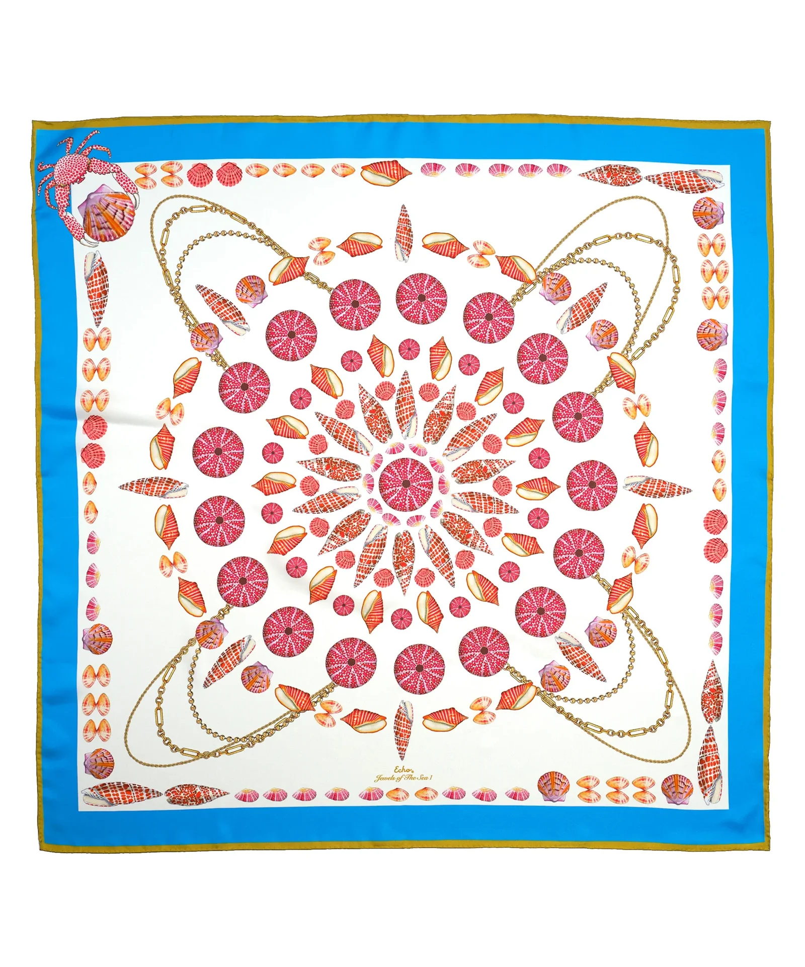 Image of Jewels Of The Sea I 35" Silk Square Scarf