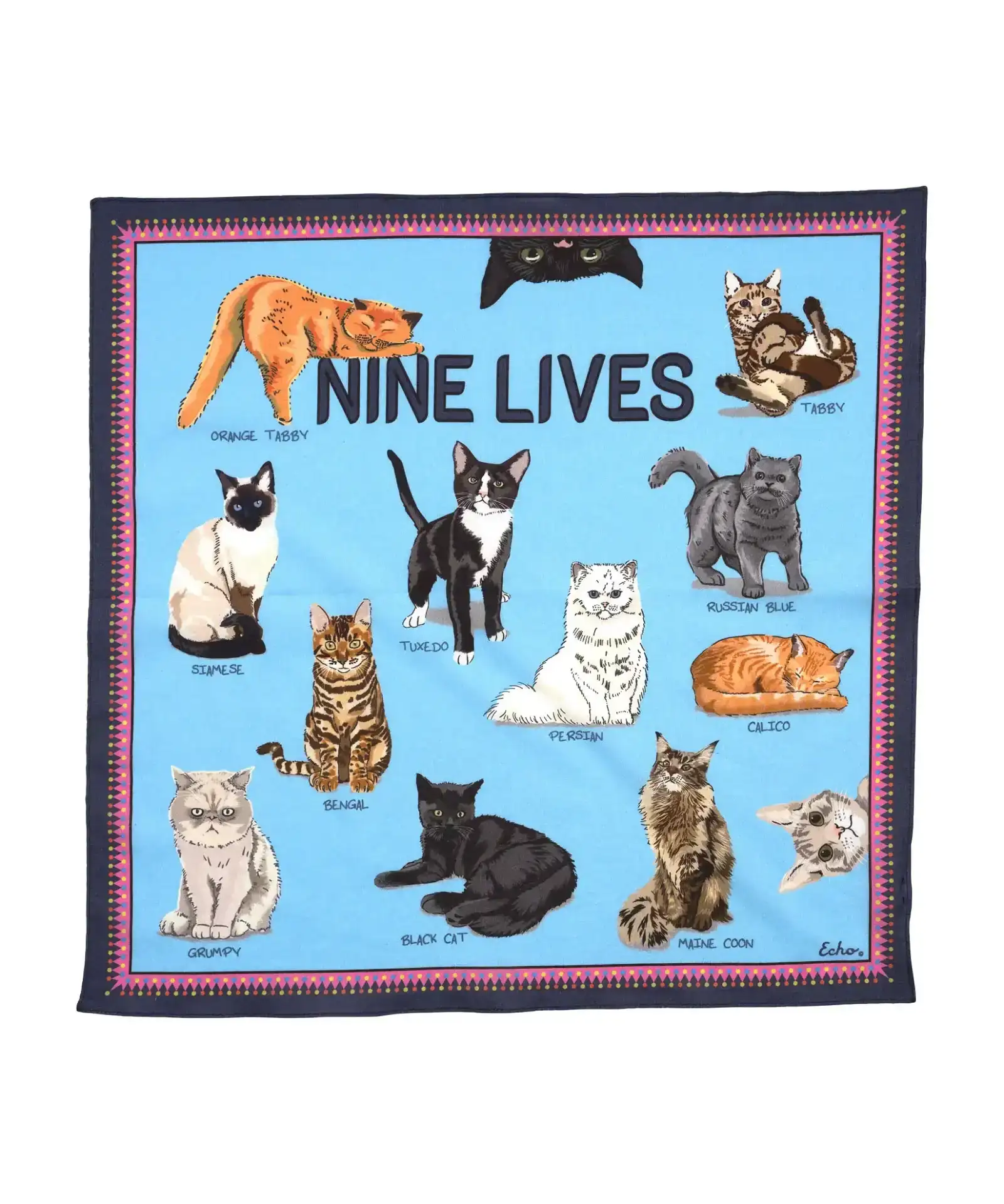 Image of Nine Lives Cotton Bandana