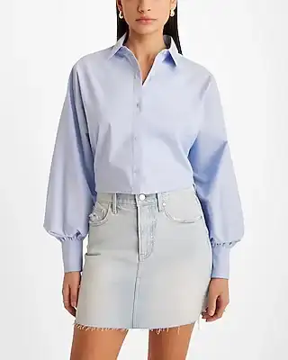 poplin dolman long sleeve portofino shirt