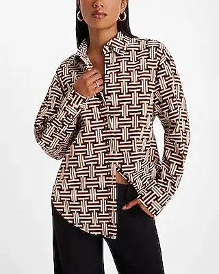 printed boyfriend portofino shirt