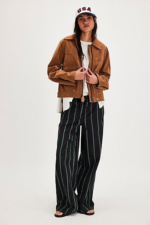 Hudson Canyon Textured Stripe Pants