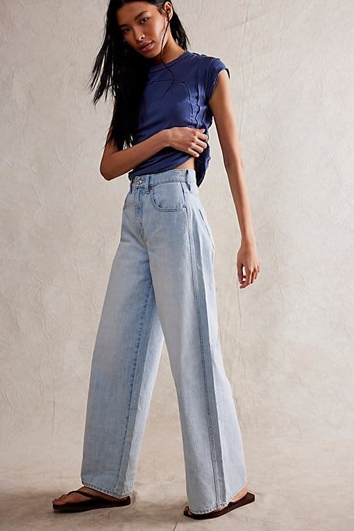 Crvy Gia Wide Leg Jeans