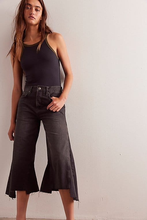 We The Free Ripple Wide Leg Crop Jeans