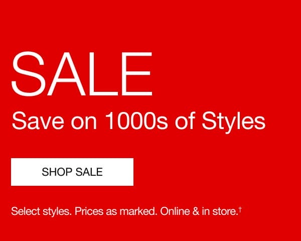 Sale - Save on 1000s of styles