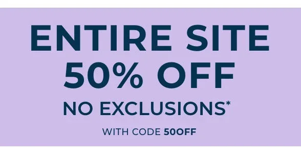 50% Off Sitewide