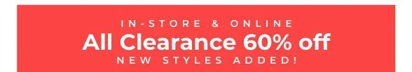 Clearance 70% Off