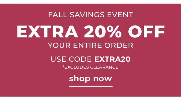 Fall Saving Event