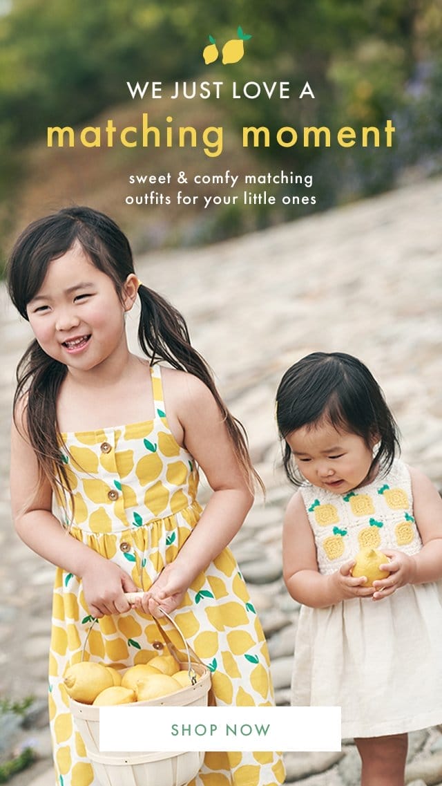 WE JUST LOVE A | matching moment | sweet & comfy matching outfits for your little ones | SHOP NOW
