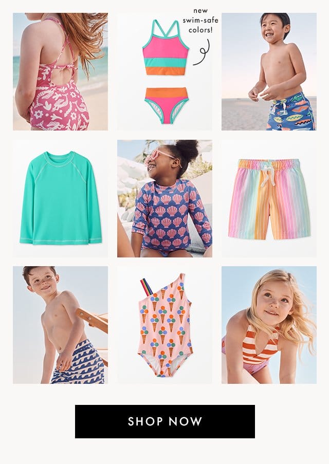 new swim-safe colors! | SHOP NOW