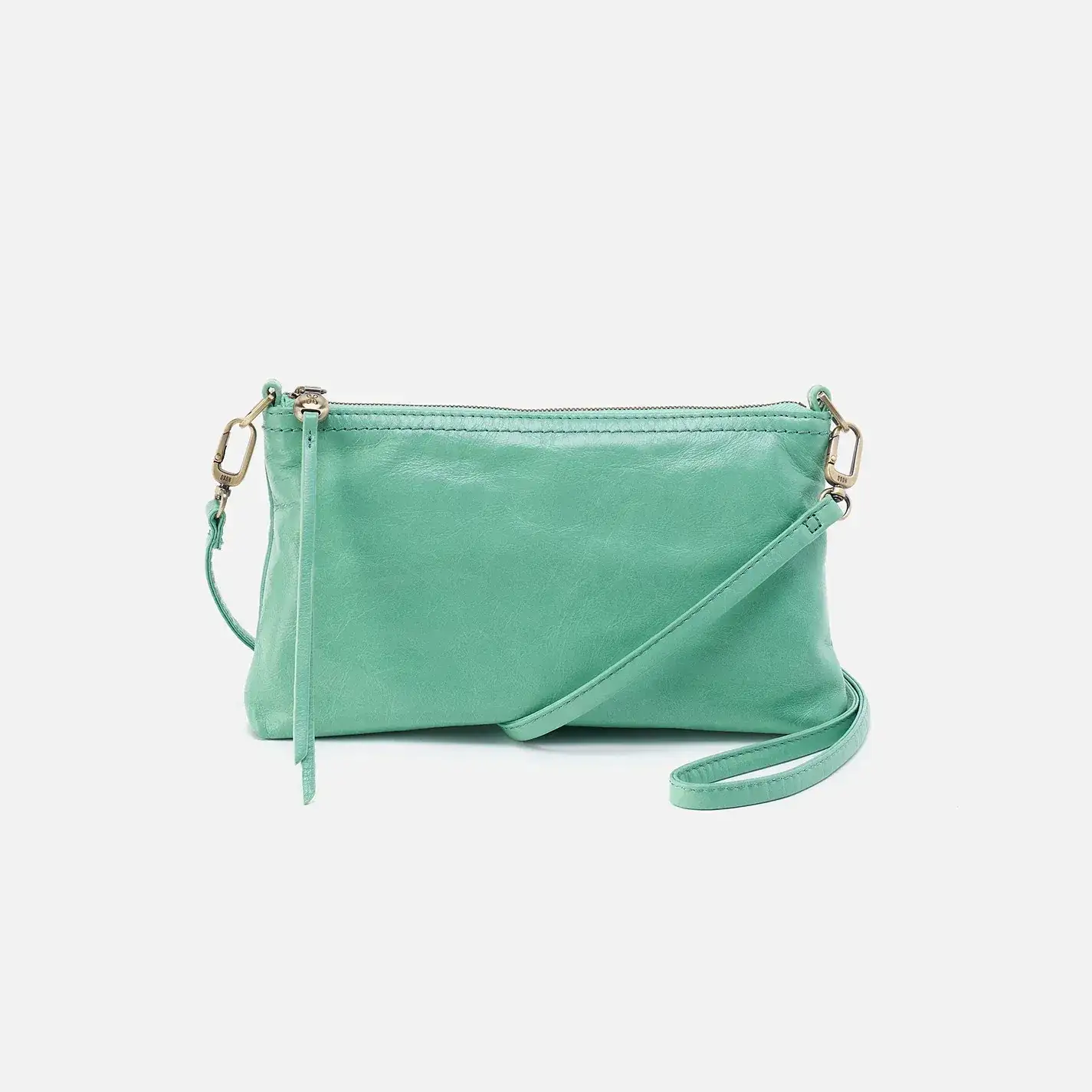 Image of Darcy Crossbody in Polished Leather - Seaglass