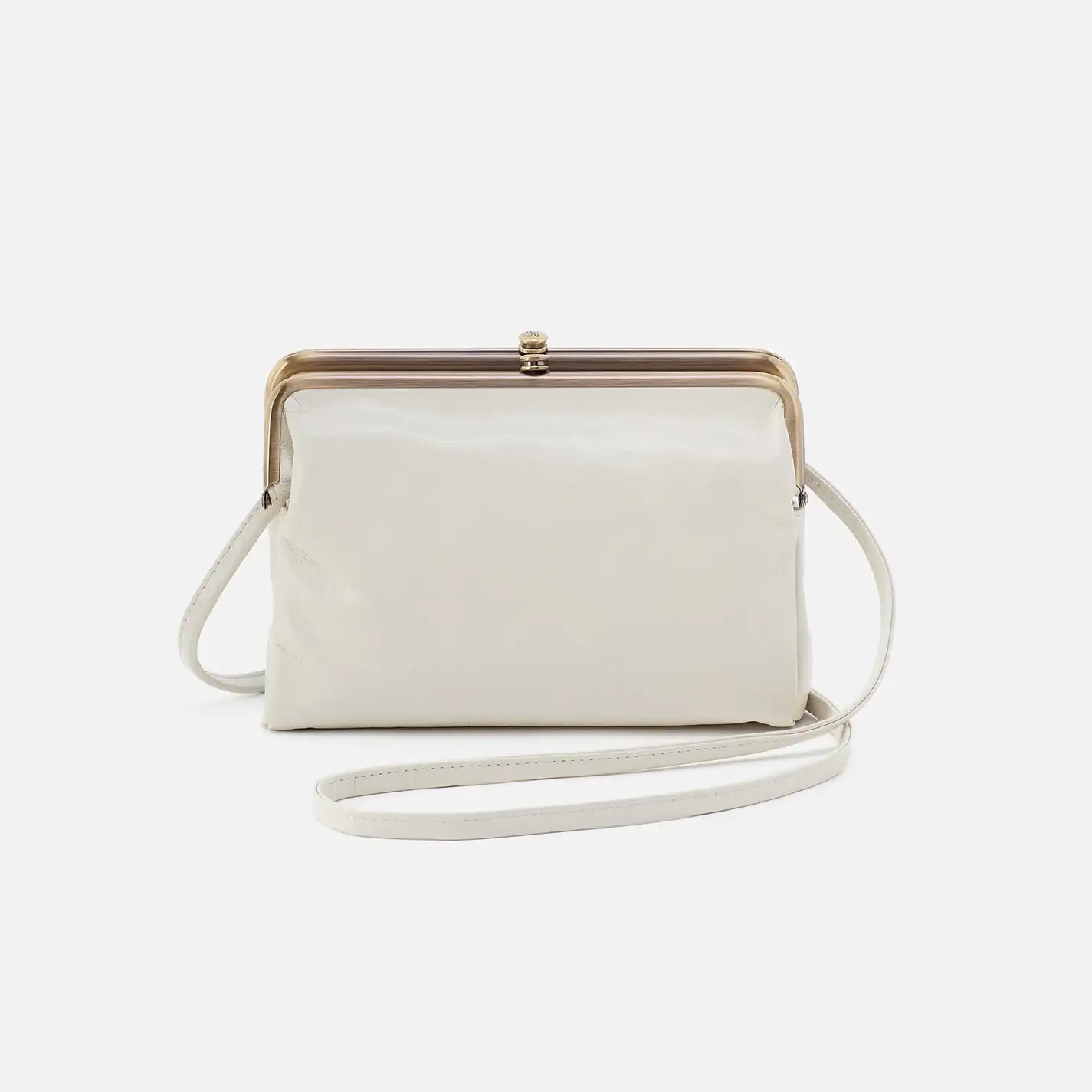 Image of Lauren Crossbody in Polished Leather - Latte