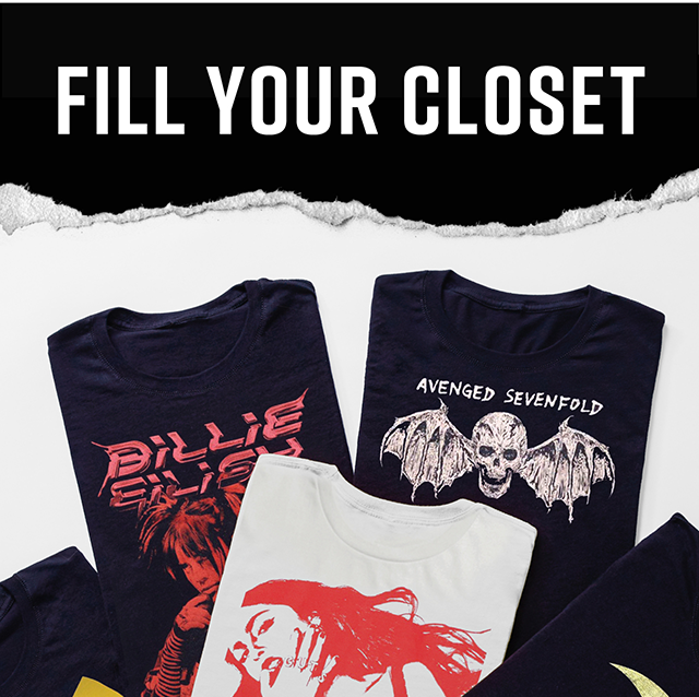 Fill Your Closet. Shop Band Merch