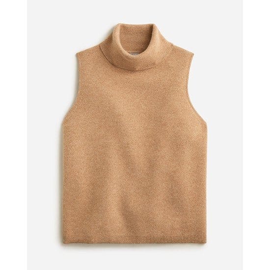 Cashmere mockneck sweater shell