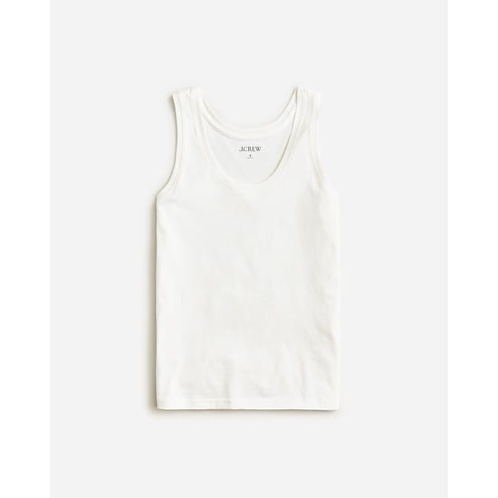 Pima cotton scoopneck tank top