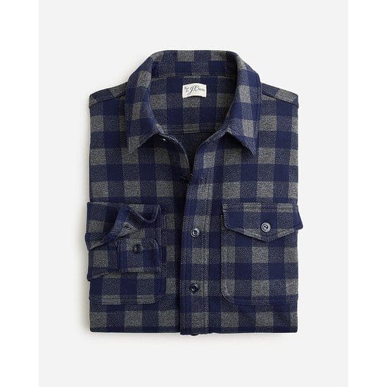 Seaboard soft-knit shirt in plaid