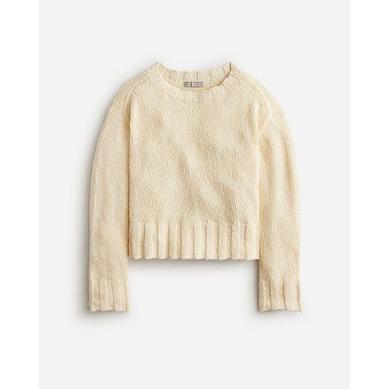 Relaxed crewneck beach sweater