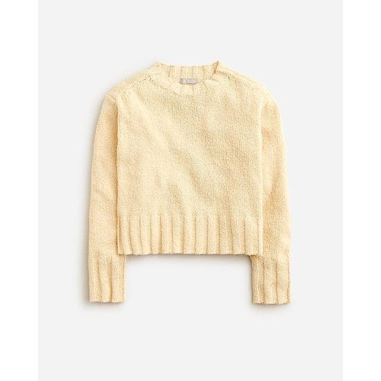 Relaxed crewneck beach sweater