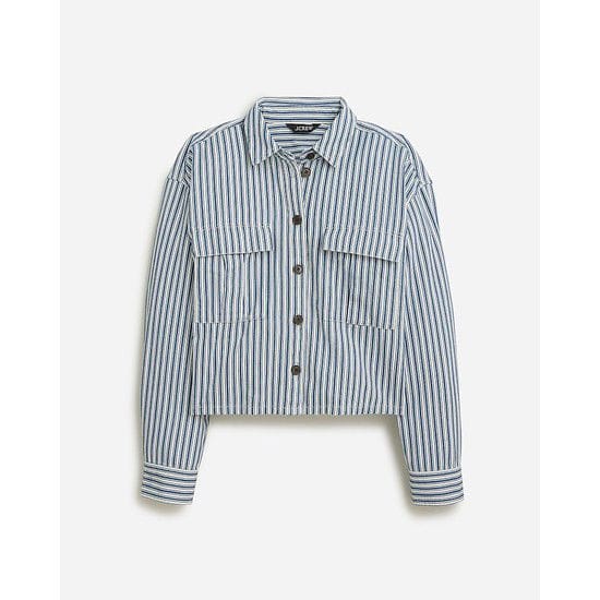 Cargo button-up shirt in stripe