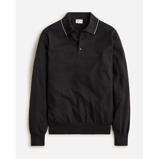 Heritage cotton tipped sweater-polo