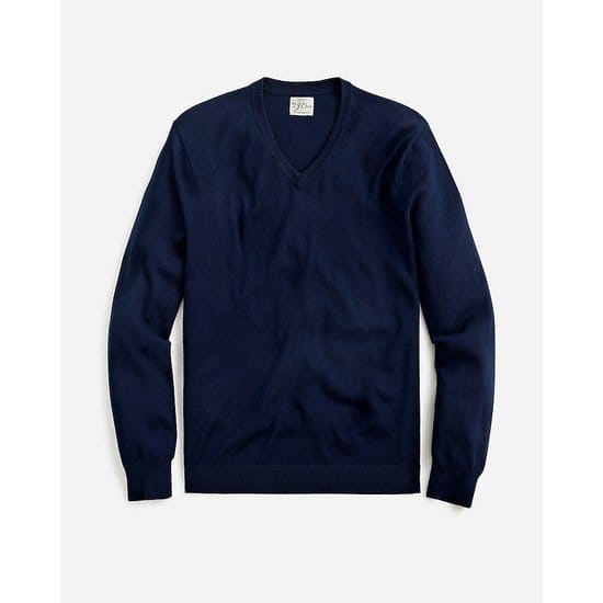 Merino wool V-neck sweater