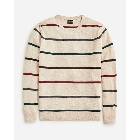 Cashmere sweater in stripe