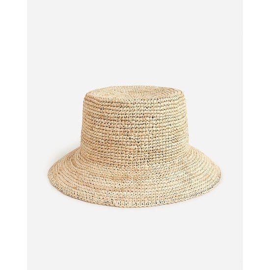 Raffia bucket hat