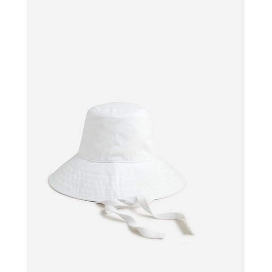 Bucket hat with ties