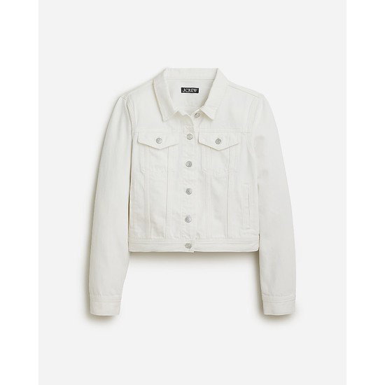 New classic denim jacket in white