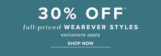 30% off full-priced Wearever styles through April 14, 2024. Exclusions apply »