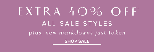 Extra 40% off all sale styles through April 28, 2024. Plus new markdowns just taken »