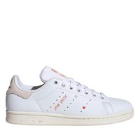 Womens adidas Stan Smith Athletic Shoe - Cloud White / Putty Mauve / Bright Red