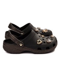 Crocs Classic Heart Clog - Black / Gold