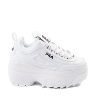 Womens Fila Disruptor Platform Wedge Athletic Shoe - White