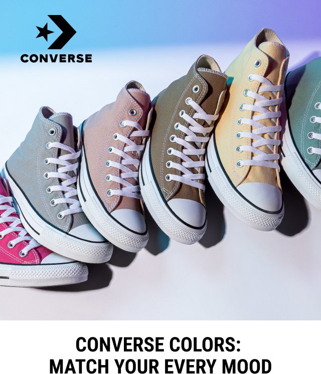 CONVERSE COLORS: MATCH YOUR EVERY MOOD