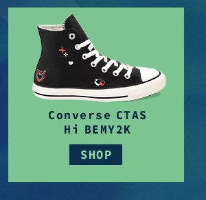Womens Converse Chuck Taylor All Star Hi BEMY2K Sneaker - Black / Vintage White / Fever Dream