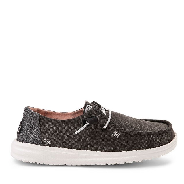 Womens HEYDUDE Wendy Slip-On Casual Shoe - Charcoal